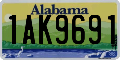 AL license plate 1AK9691