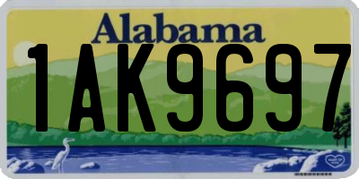 AL license plate 1AK9697