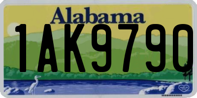 AL license plate 1AK9790