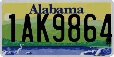 AL license plate 1AK9864