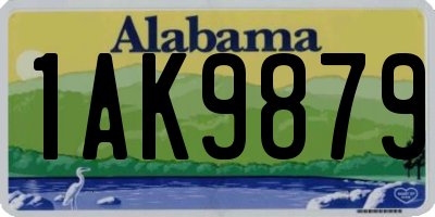 AL license plate 1AK9879