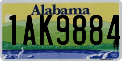 AL license plate 1AK9884