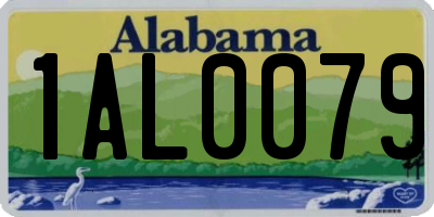 AL license plate 1AL0079
