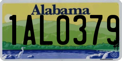 AL license plate 1AL0379