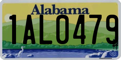 AL license plate 1AL0479