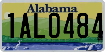 AL license plate 1AL0484