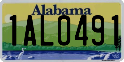 AL license plate 1AL0491