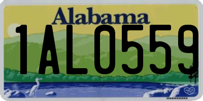AL license plate 1AL0559