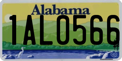 AL license plate 1AL0566