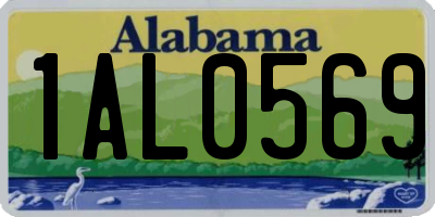AL license plate 1AL0569