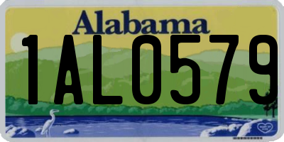 AL license plate 1AL0579