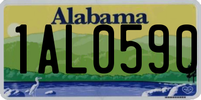 AL license plate 1AL0590