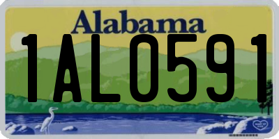 AL license plate 1AL0591