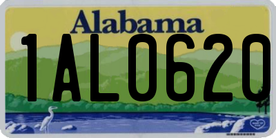 AL license plate 1AL0620