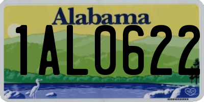 AL license plate 1AL0622