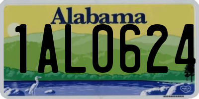 AL license plate 1AL0624