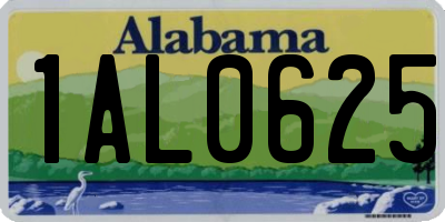 AL license plate 1AL0625