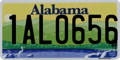 AL license plate 1AL0656