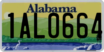 AL license plate 1AL0664