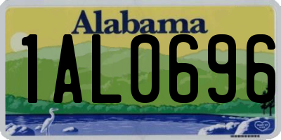 AL license plate 1AL0696