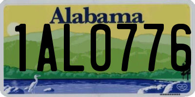 AL license plate 1AL0776