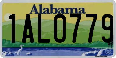 AL license plate 1AL0779