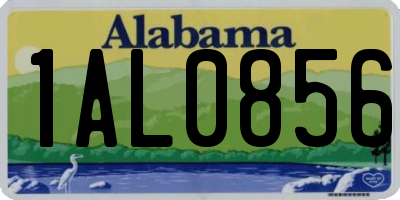 AL license plate 1AL0856