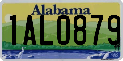 AL license plate 1AL0879