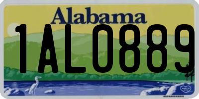 AL license plate 1AL0889