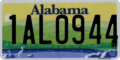 AL license plate 1AL0944