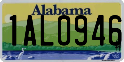 AL license plate 1AL0946