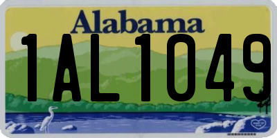 AL license plate 1AL1049