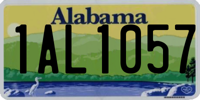 AL license plate 1AL1057