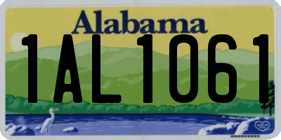 AL license plate 1AL1061