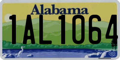 AL license plate 1AL1064