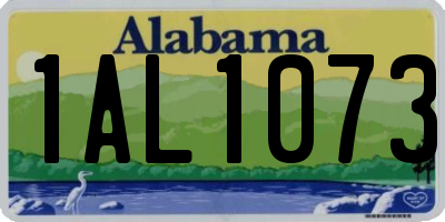 AL license plate 1AL1073