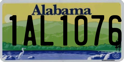 AL license plate 1AL1076