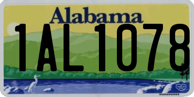 AL license plate 1AL1078
