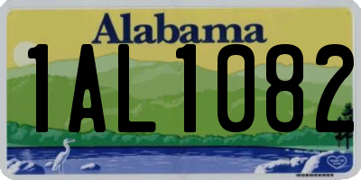 AL license plate 1AL1082