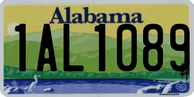 AL license plate 1AL1089