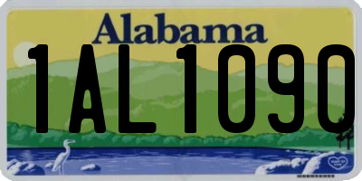 AL license plate 1AL1090