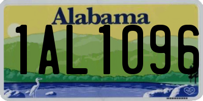AL license plate 1AL1096