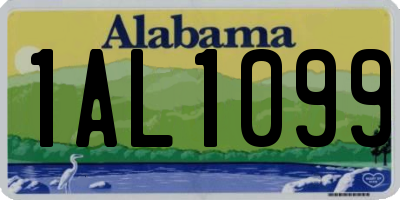 AL license plate 1AL1099