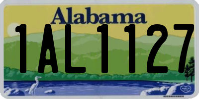 AL license plate 1AL1127