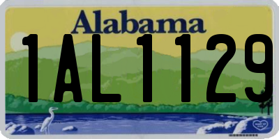 AL license plate 1AL1129