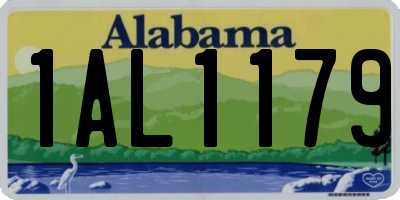 AL license plate 1AL1179