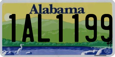 AL license plate 1AL1199