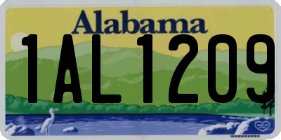 AL license plate 1AL1209