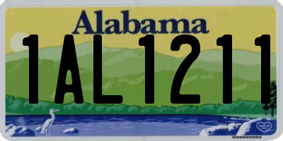 AL license plate 1AL1211