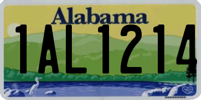 AL license plate 1AL1214